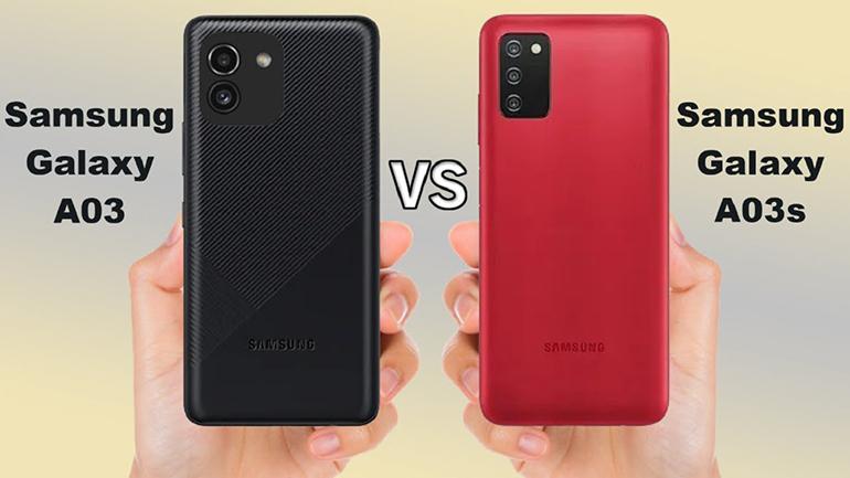 So sánh điện thoại Samsung Galaxy A03 và Galaxy A03s