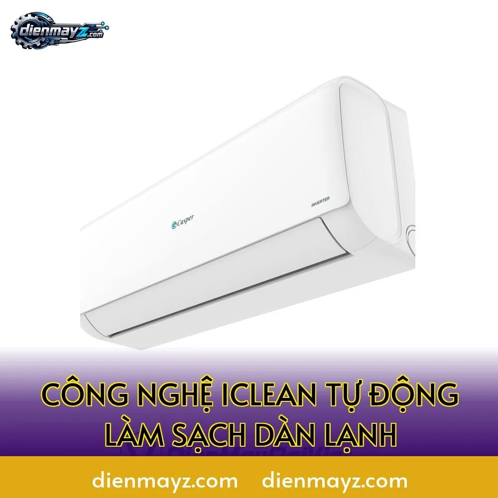 Công nghệ iClean tự động làm sạch dàn lạnh