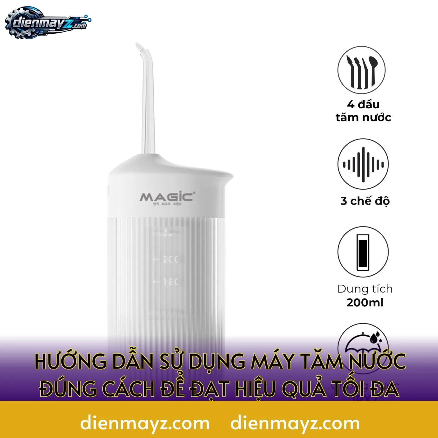 hướng dẫn sử dụng máy tăm nước đúng cách để đạt hiệu quả tối đa