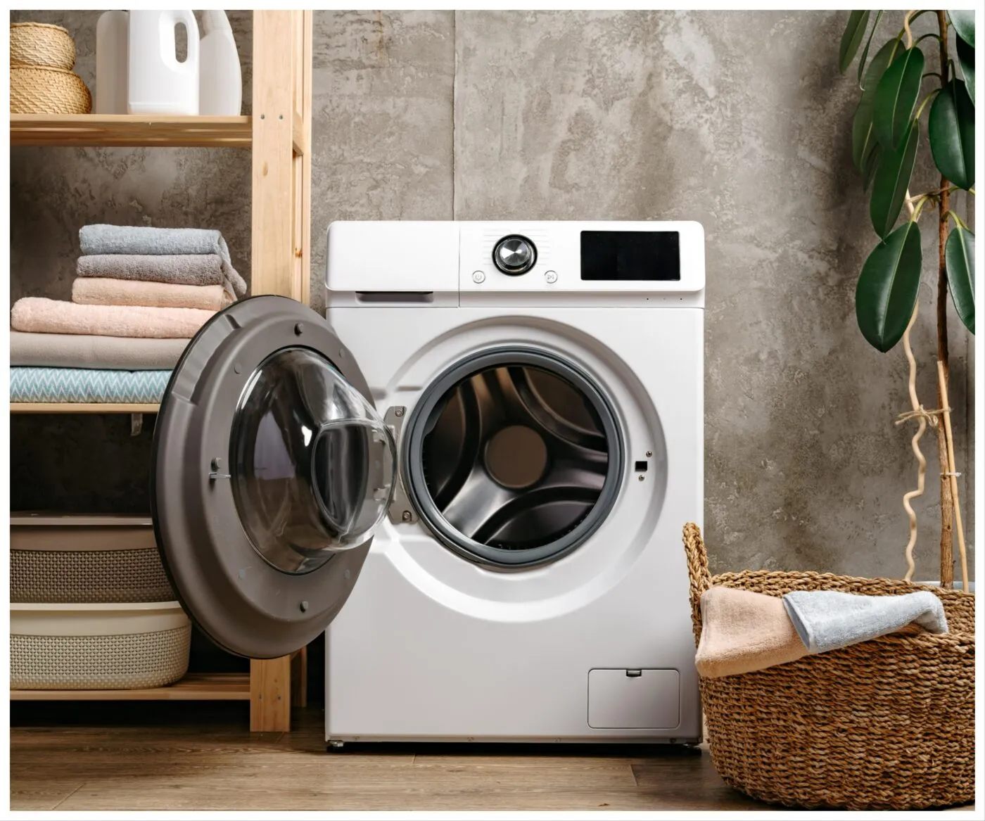 Máy giặt AI Samsung tự động tối ưu chu trình giặt thông minh