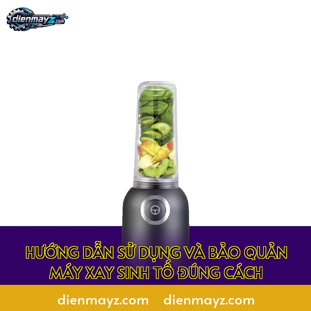 hướng dẫn sử dụng và bảo quản máy xay sinh tố đúng cách