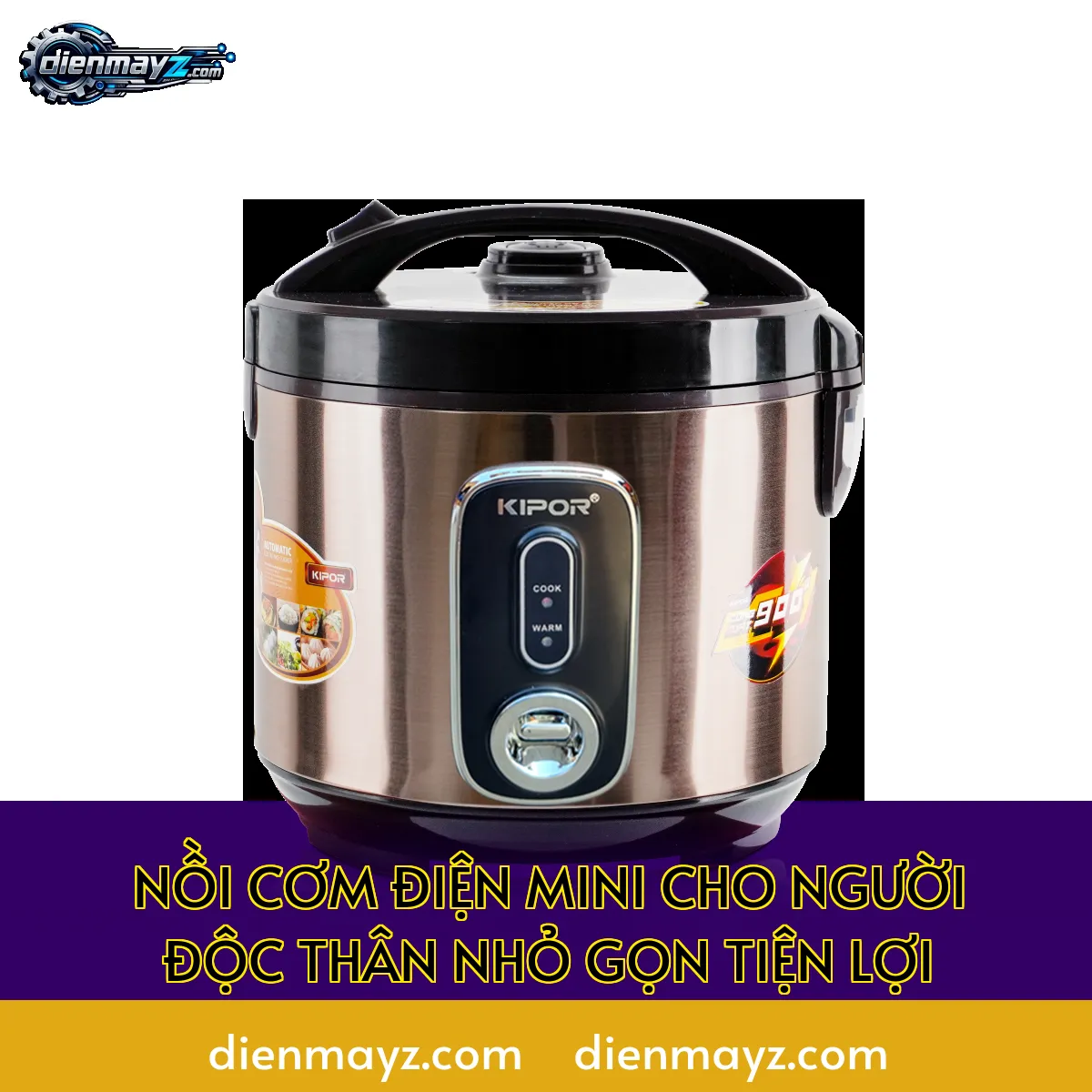 nồi cơm điện mini cho người độc thân nhỏ gọn tiện lợi