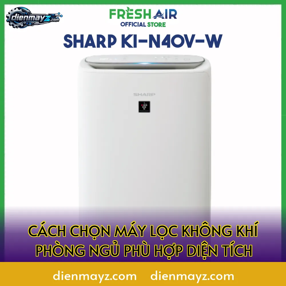 cách chọn máy lọc không khí phòng ngủ phù hợp diện tích