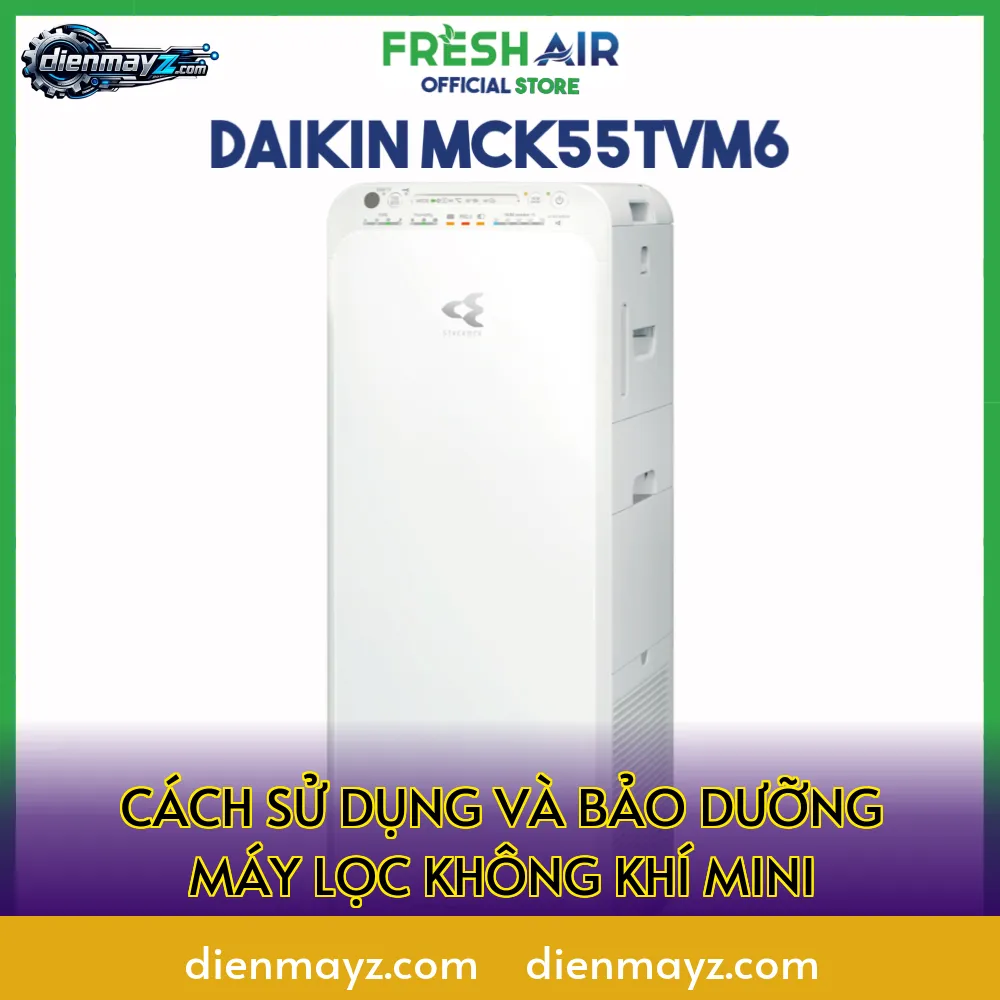 cách sử dụng và bảo dưỡng máy lọc không khí mini
