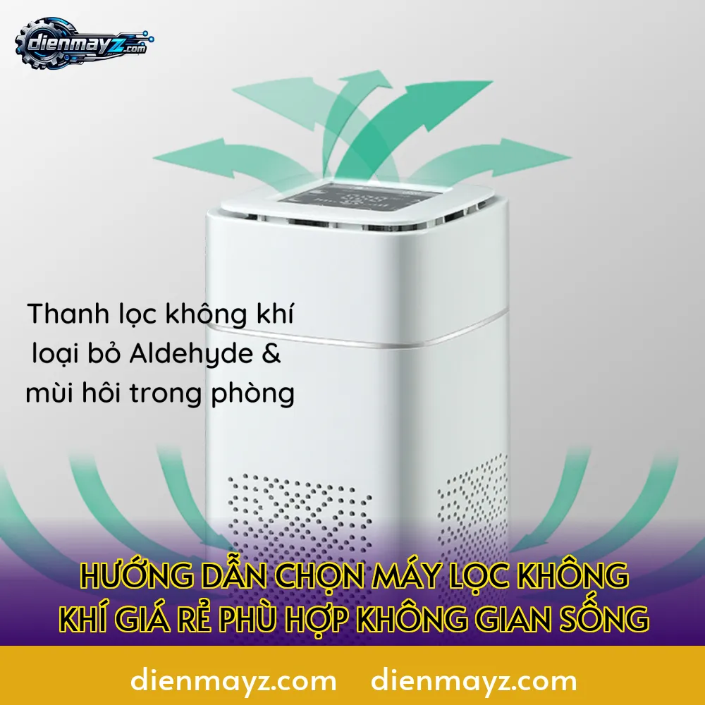 hướng dẫn chọn máy lọc không khí giá rẻ phù hợp không gian sống