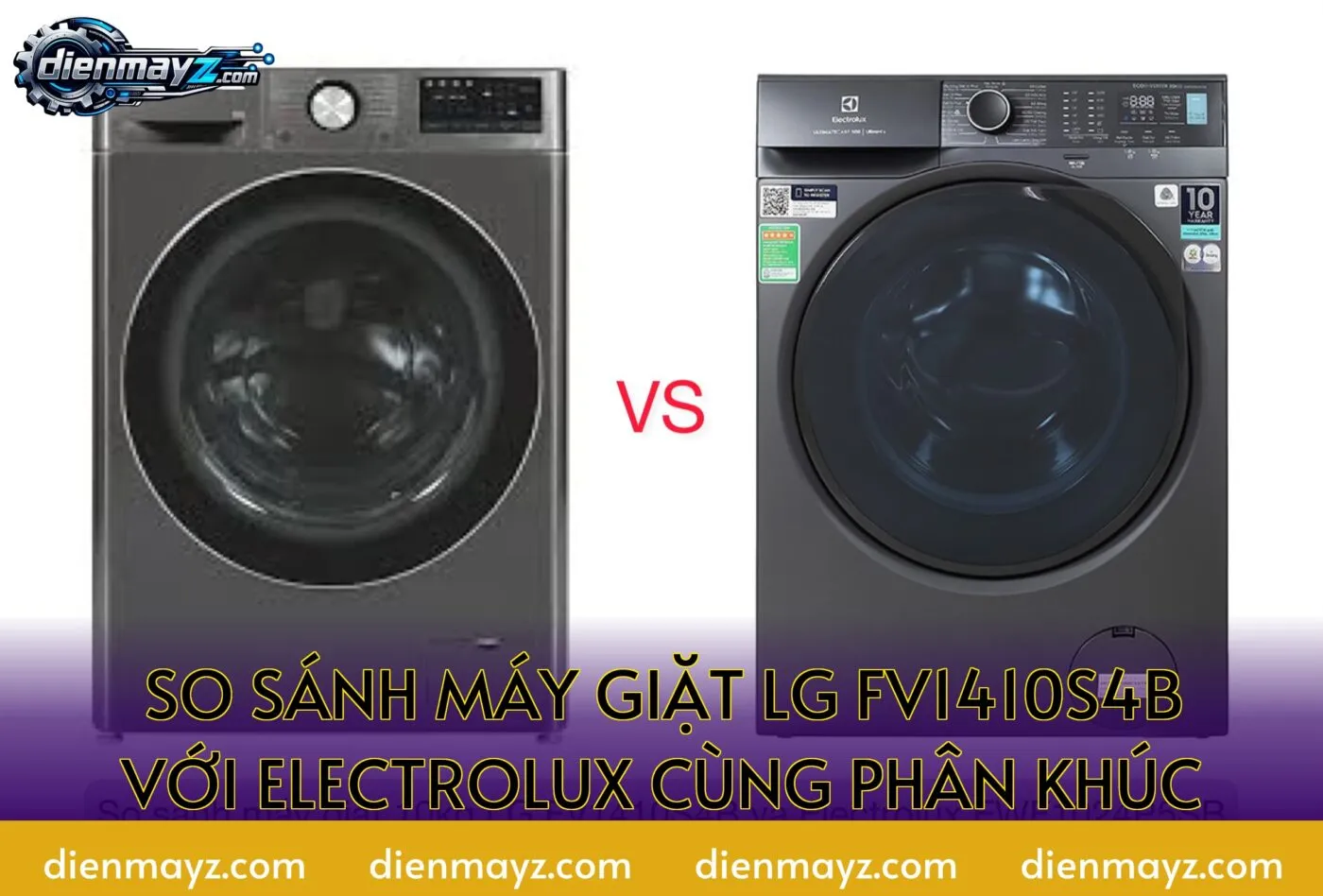 so sánh máy giặt LG FV1410S4B với Electrolux cùng phân khúc