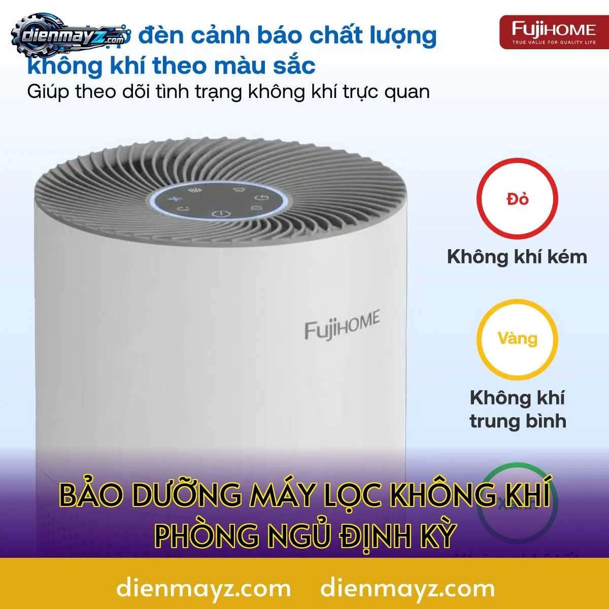 bảo dưỡng máy lọc không khí phòng ngủ định kỳ