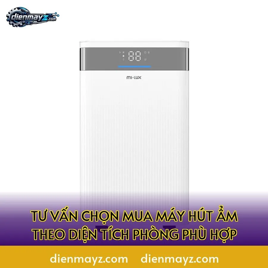 tư vấn chọn mua máy hút ẩm theo diện tích phòng phù hợp