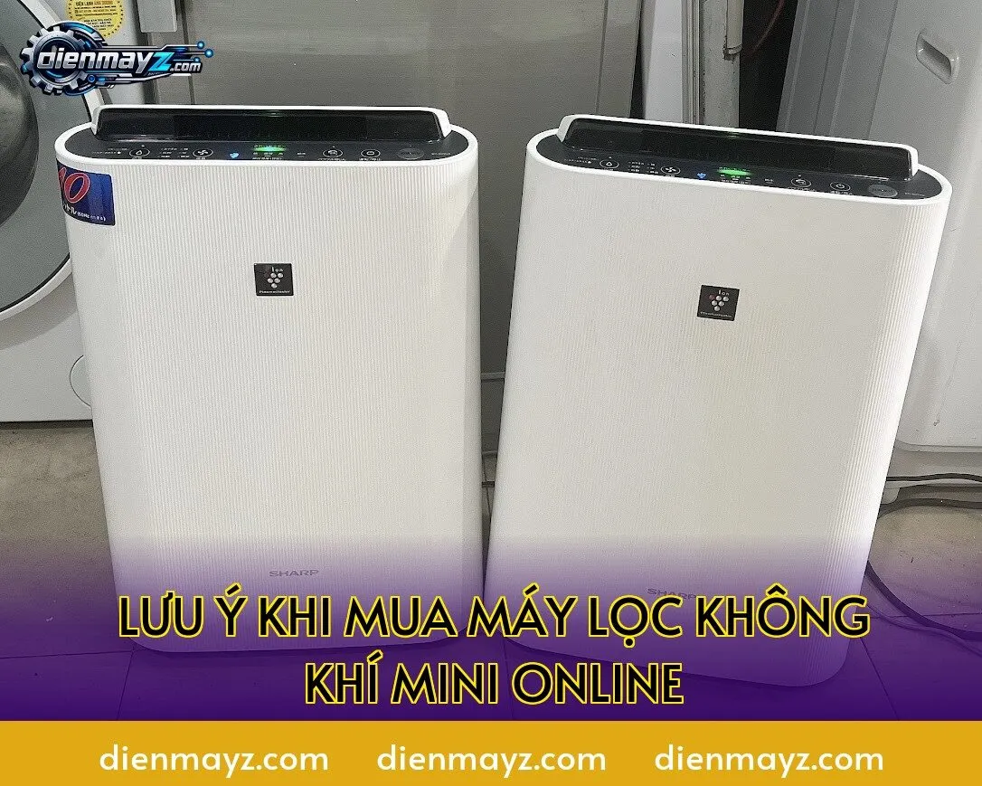 lưu ý khi mua máy lọc không khí mini online