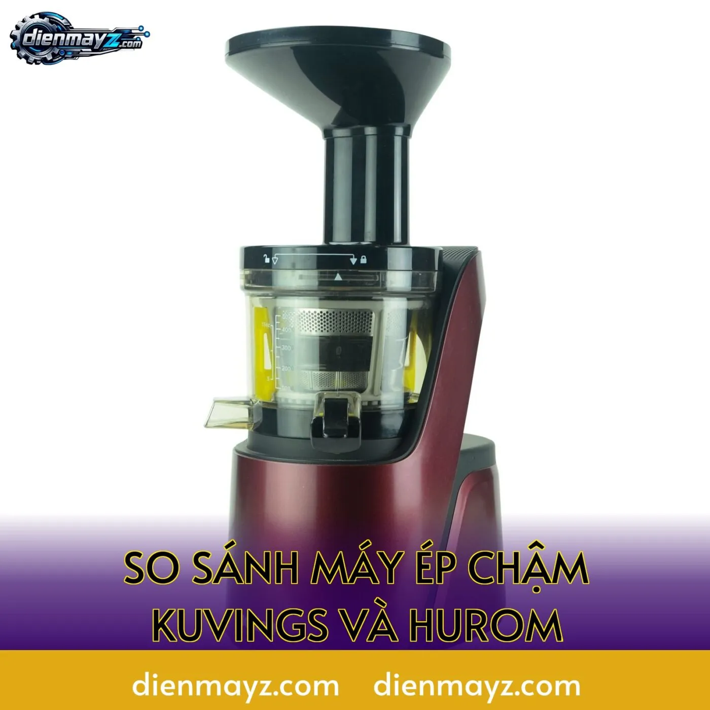 so sánh máy ép chậm kuvings và hurom