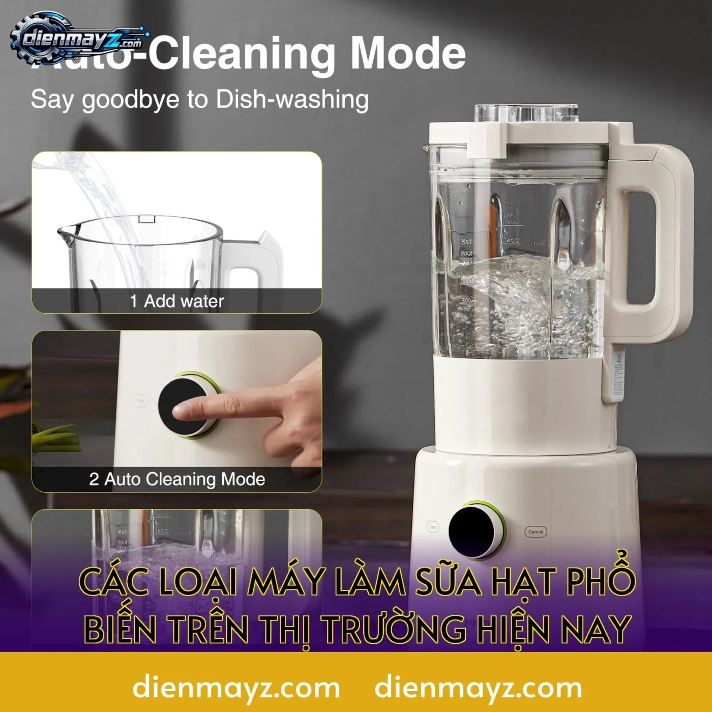 các loại máy làm sữa hạt phổ biến trên thị trường hiện nay