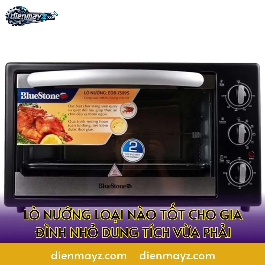 lò nướng loại nào tốt cho gia đình nhỏ dung tích vừa phải