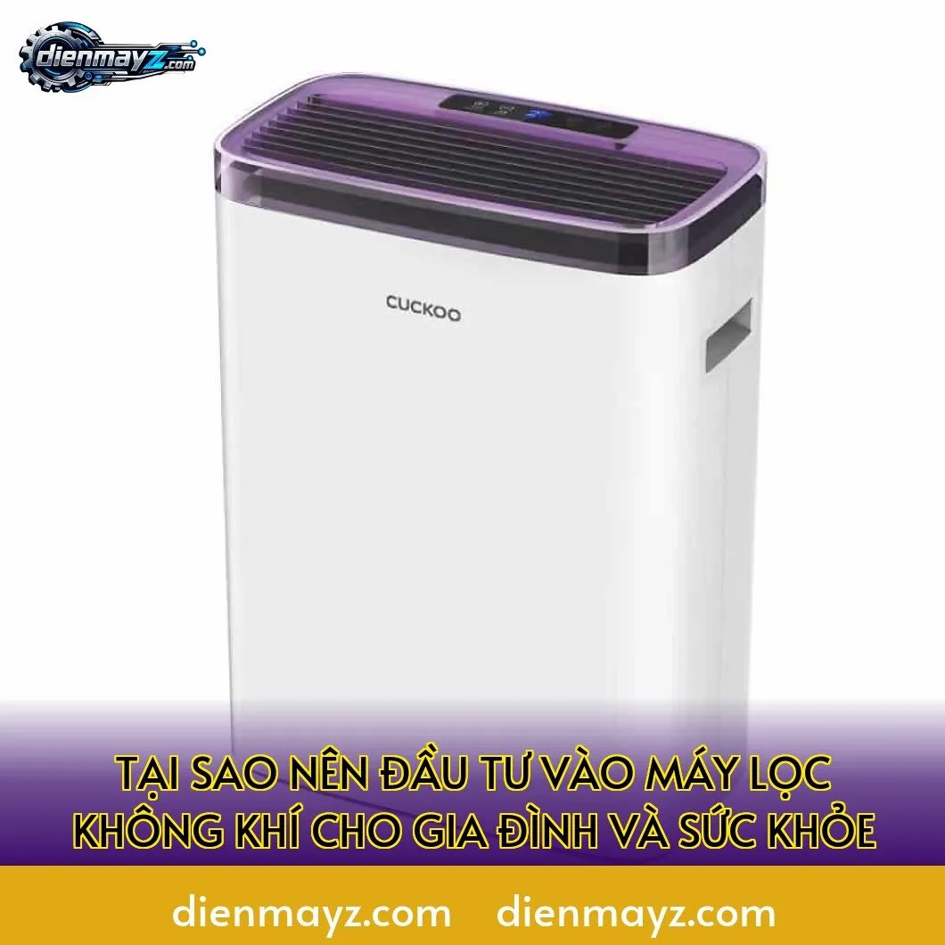 tại sao nên đầu tư vào máy lọc không khí cho gia đình và sức khỏe