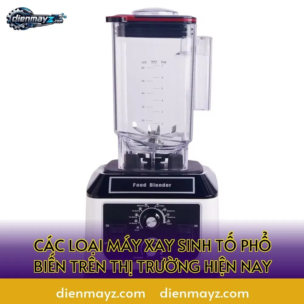 các loại máy xay sinh tố phổ biến trên thị trường hiện nay