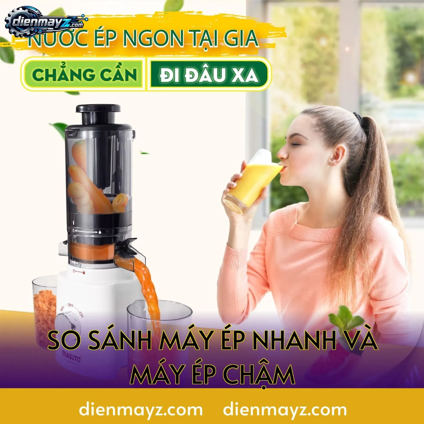 so sánh máy ép nhanh và máy ép chậm