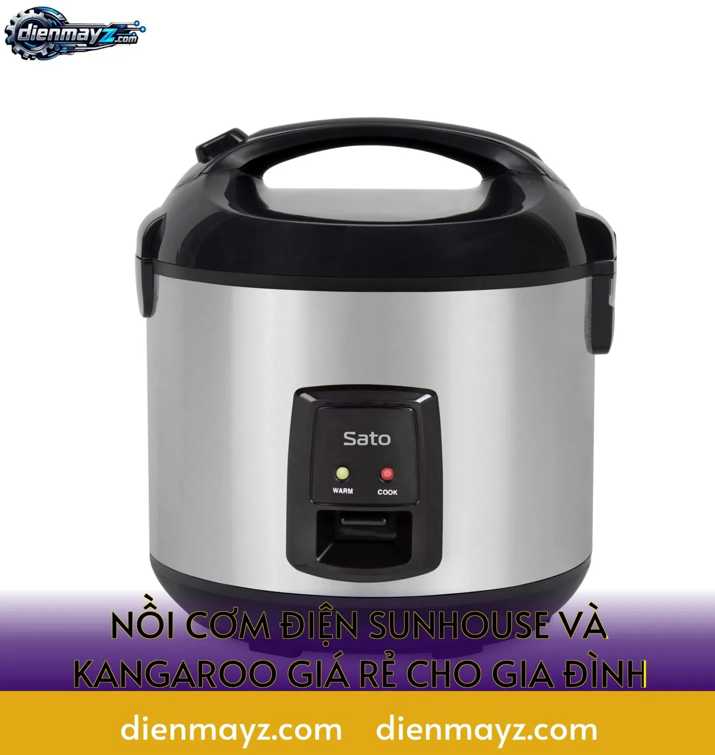 nồi cơm điện sunhouse và kangaroo giá rẻ cho gia đình