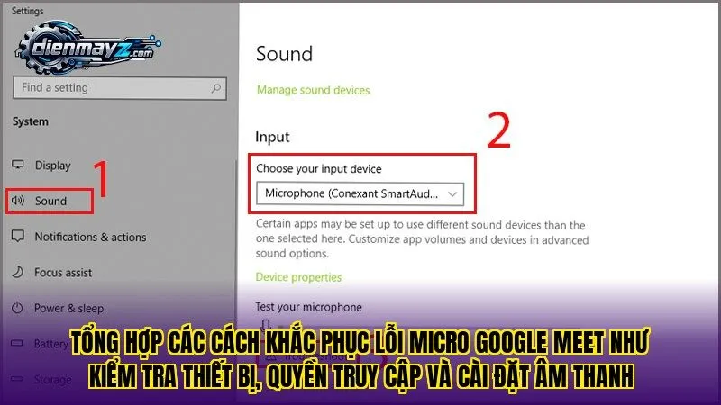 Tổng hợp các cách khắc phục lỗi micro Google Meet như kiểm tra thiết bị, quyền truy cập và cài đặt âm thanh