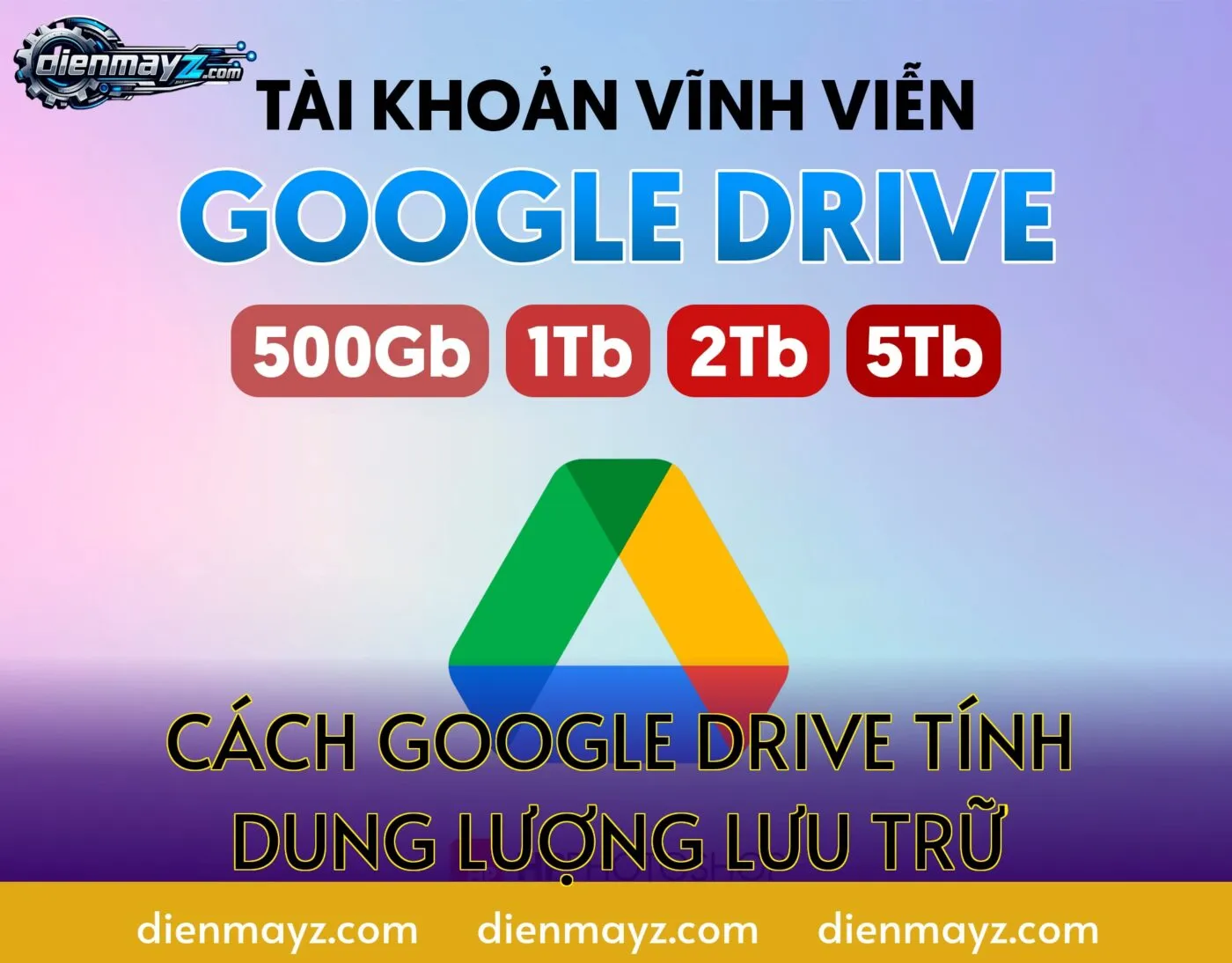 Cách Google Drive tính dung lượng lưu trữ