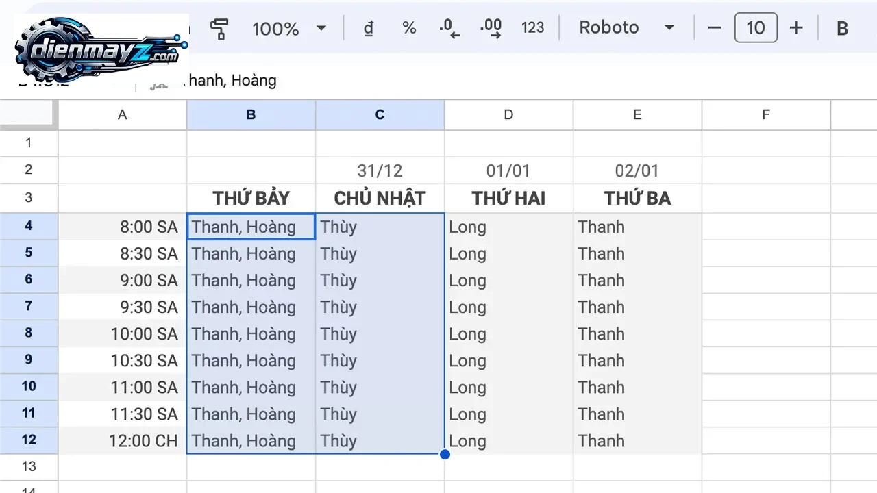 Cách Tạo Bảng Trong Google Docs