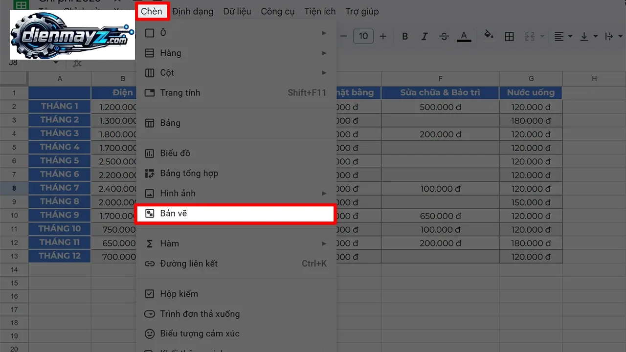 Mẹo tối ưu hình ảnh trong Google Sheets giúp báo cáo chuyên nghiệp hơn