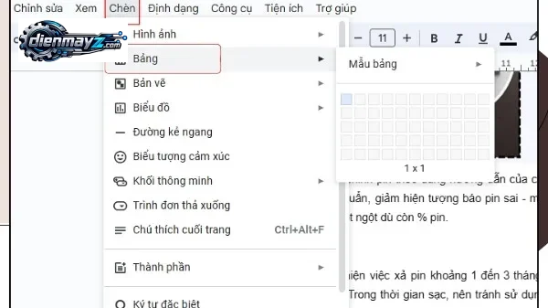 Mẹo tùy chỉnh đường viền và định dạng bảng Google Docs chuyên nghiệp