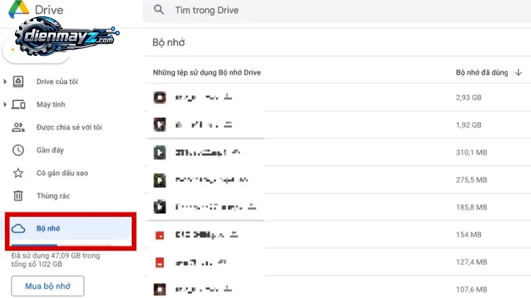 Nâng cấp Google One để mở rộng dung lượng lưu trữ Google Drive